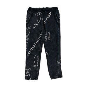 Zara‎ Black Graphic Sweatpants for Kids